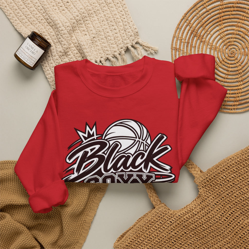 Black Soxx for Life Sweatshirt — Retro Basketball Crewneck
