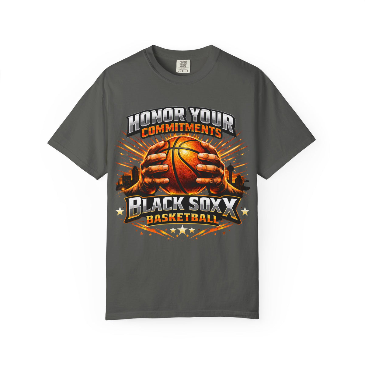 Honor Your Commitments Basketball T-Shirt — Black Sox X Team Tee
