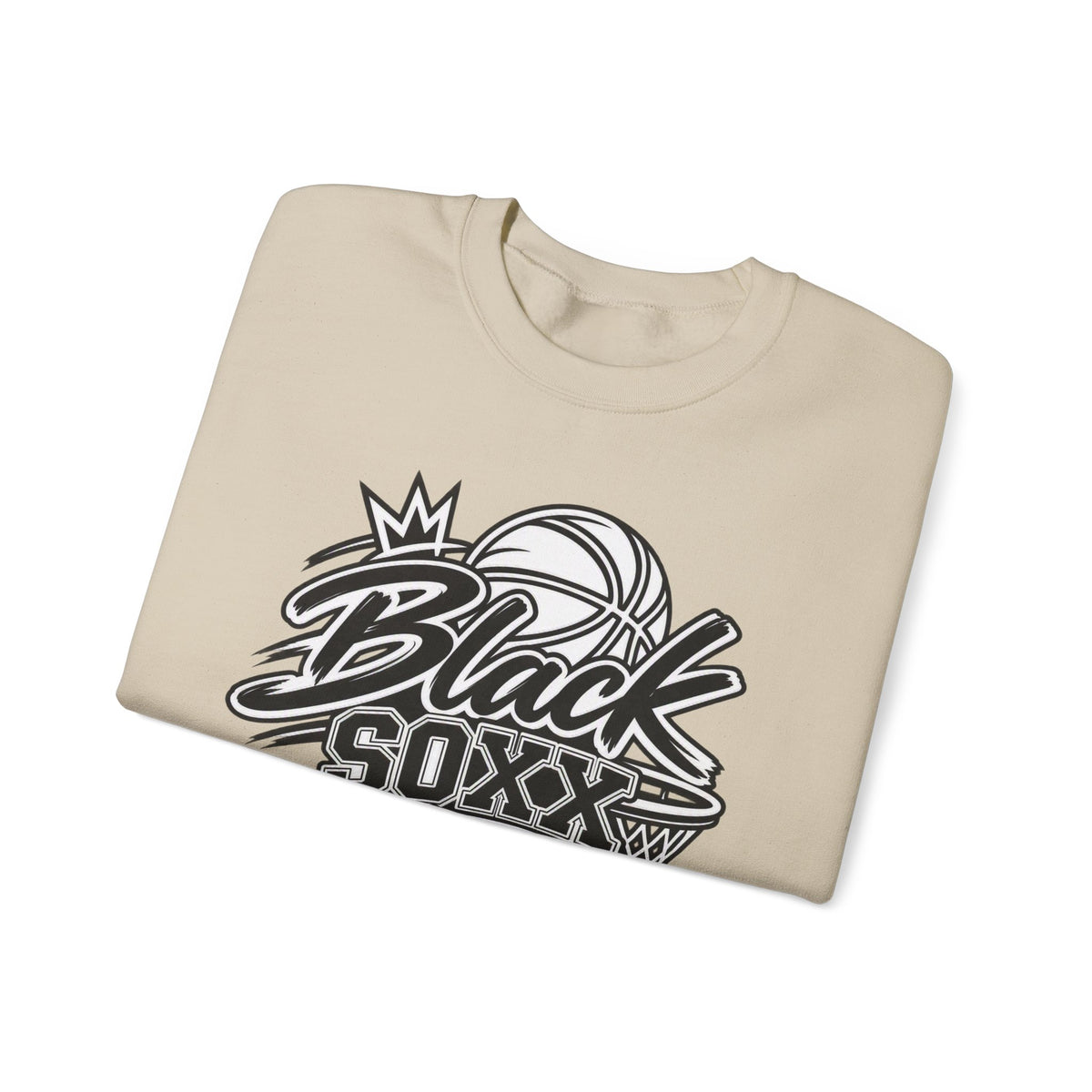 Black Soxx for Life Sweatshirt — Retro Basketball Crewneck