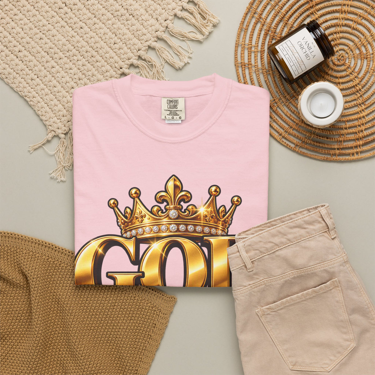 God Did!! Graphic T-Shirt — Gold Crown Christian Faith Tee