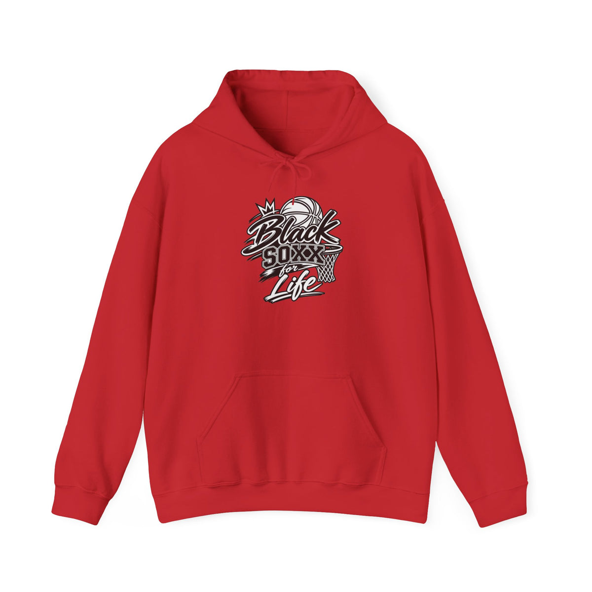Black Soxx For Life Hoodie — Retro Baseball Graphic Pullover