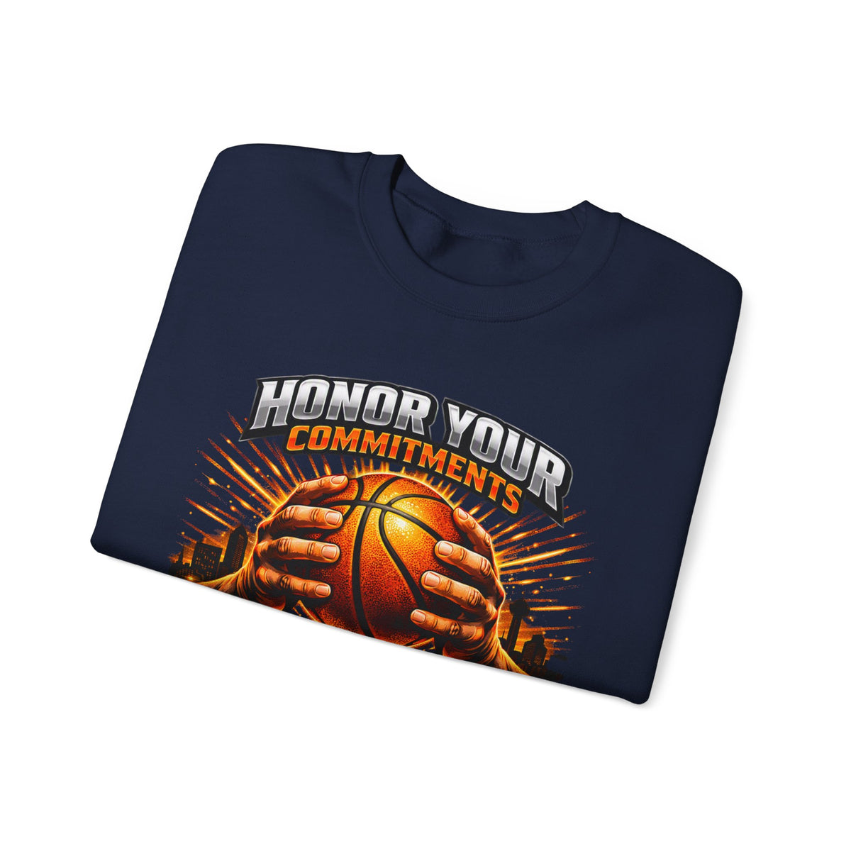 Black Soxy Basketball Sweatshirt – "Honor Your Commitments" Team Crewneck