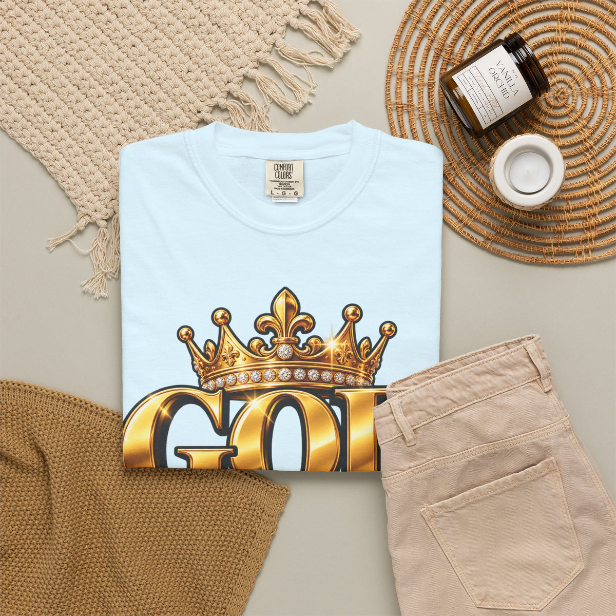 God Did!! Graphic T-Shirt — Gold Crown Christian Faith Tee