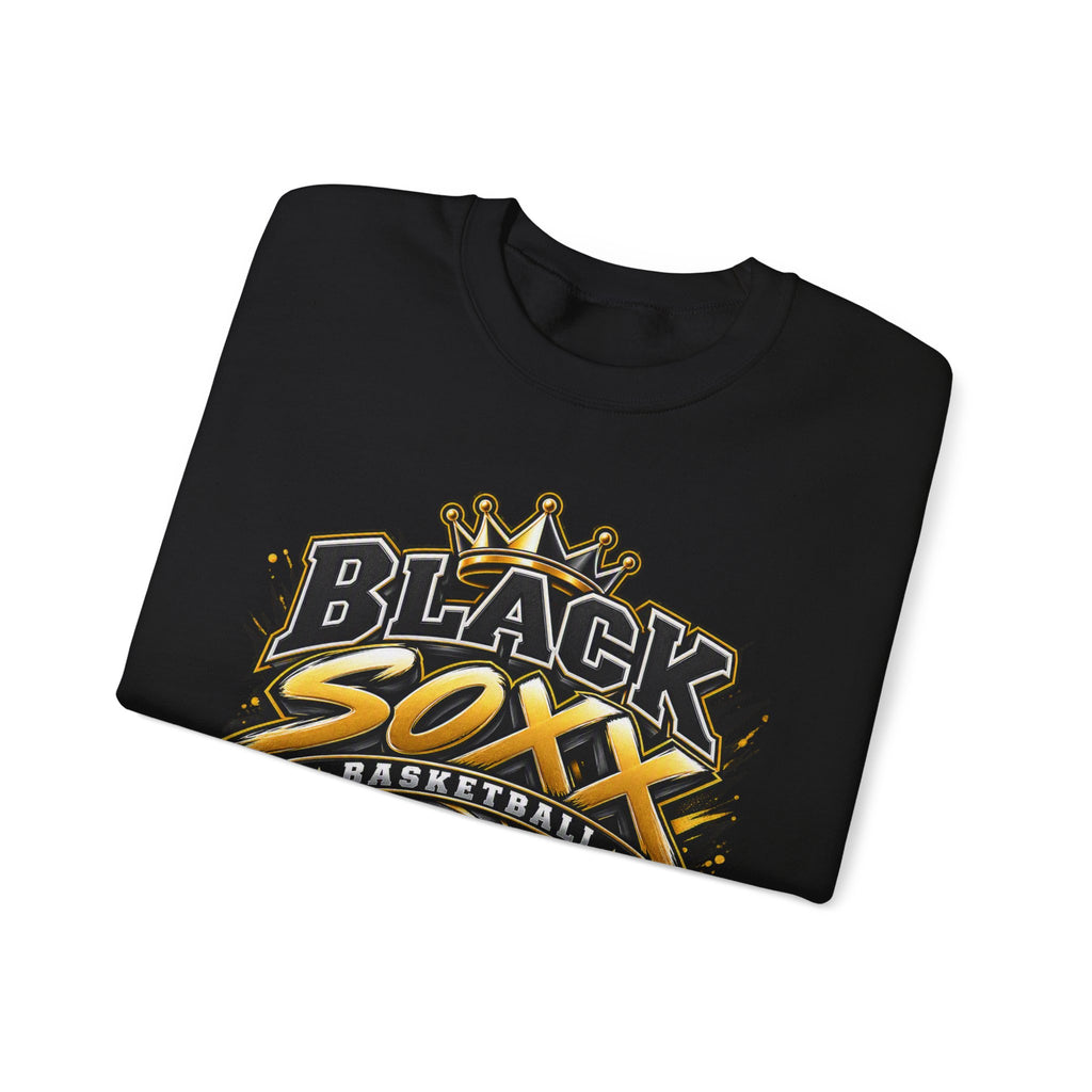 Basketball Crewneck - "Black Soxx" Team Logo Sweatshirt