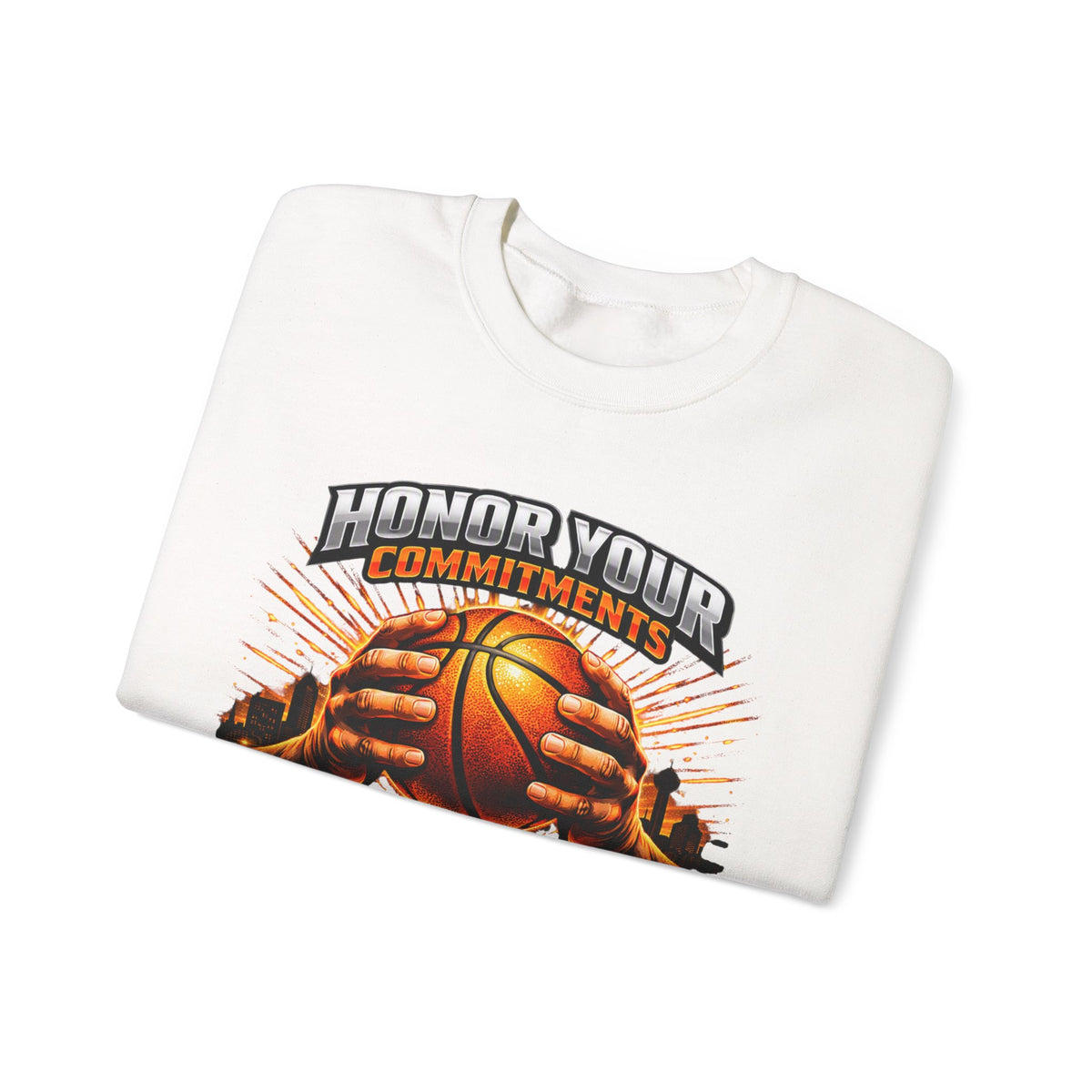 Black Soxy Basketball Sweatshirt – "Honor Your Commitments" Team Crewneck