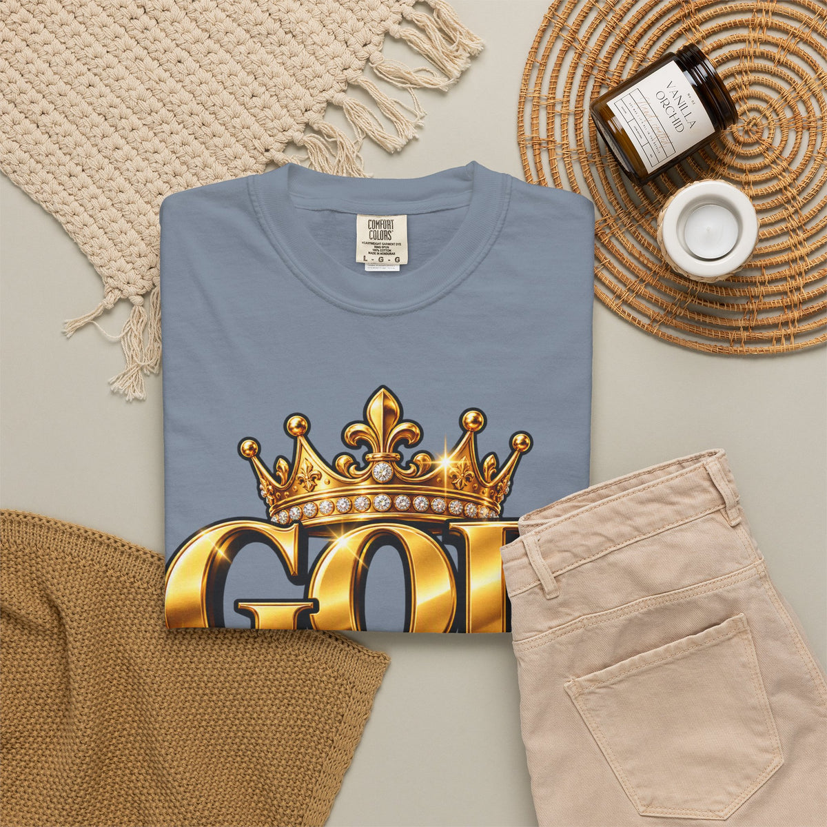 God Did!! Graphic T-Shirt — Gold Crown Christian Faith Tee