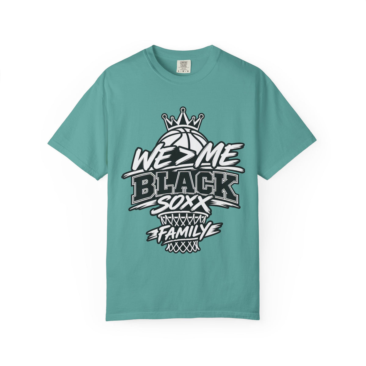 Black Soxx Family Basketball T-Shirt – 'We 2 Me' Streetwear Tee