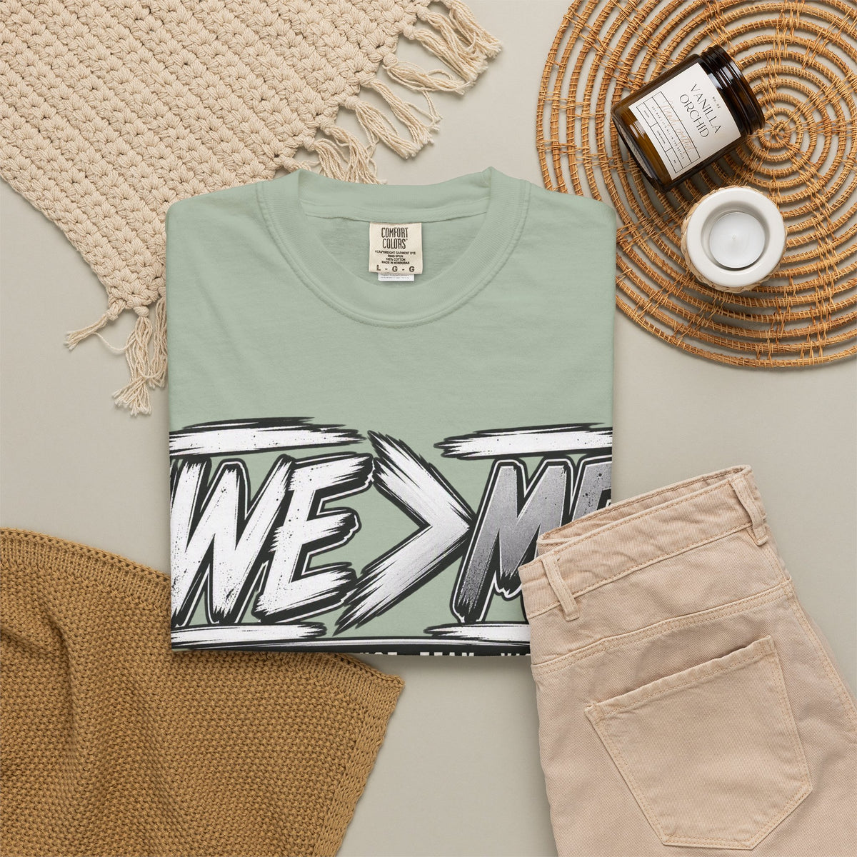 We > Me Basketball Team T-Shirt — "Together. Trust. Team. Victory."