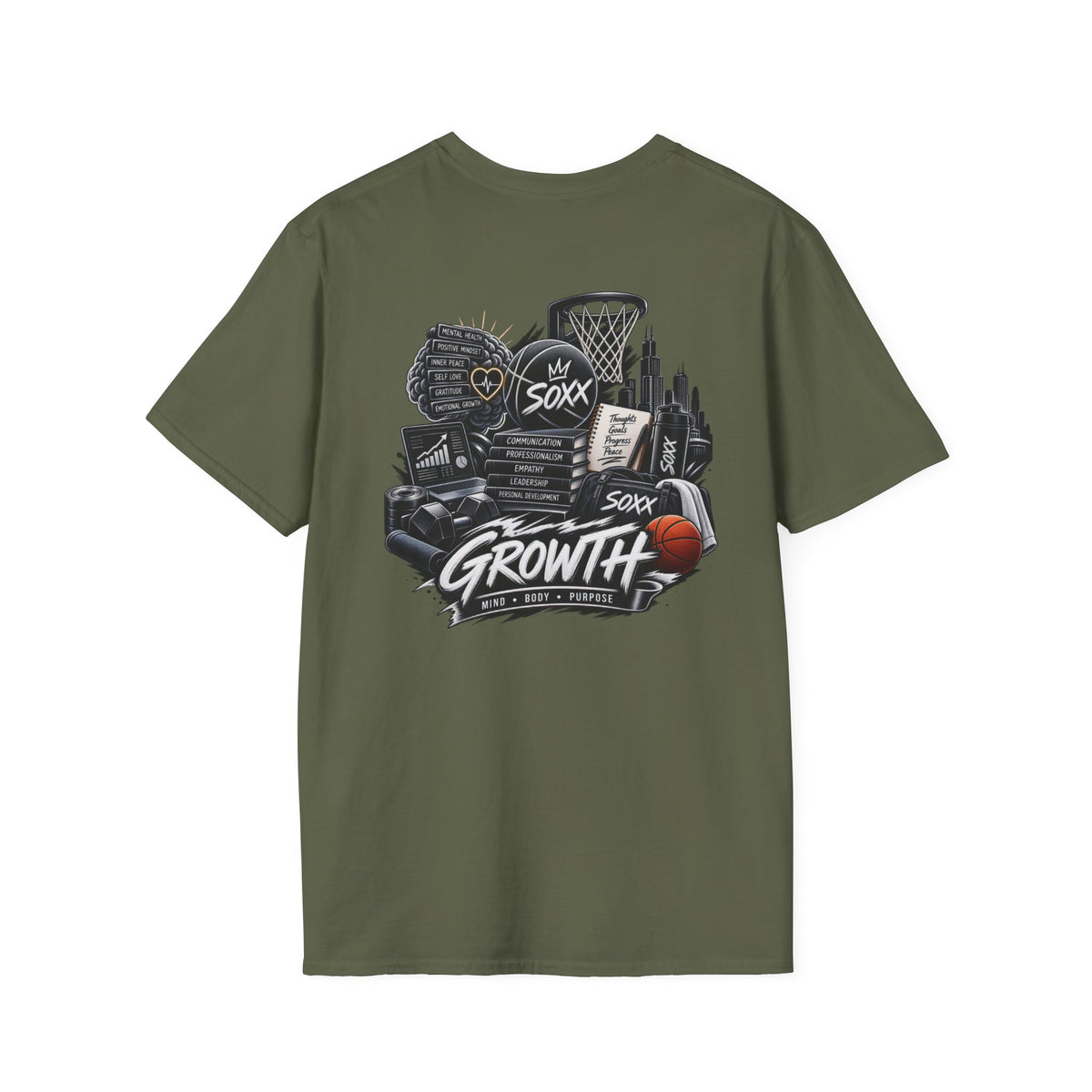Black Soxx Basketball T‑Shirt — Graphic Hoop & Team Growth Tee