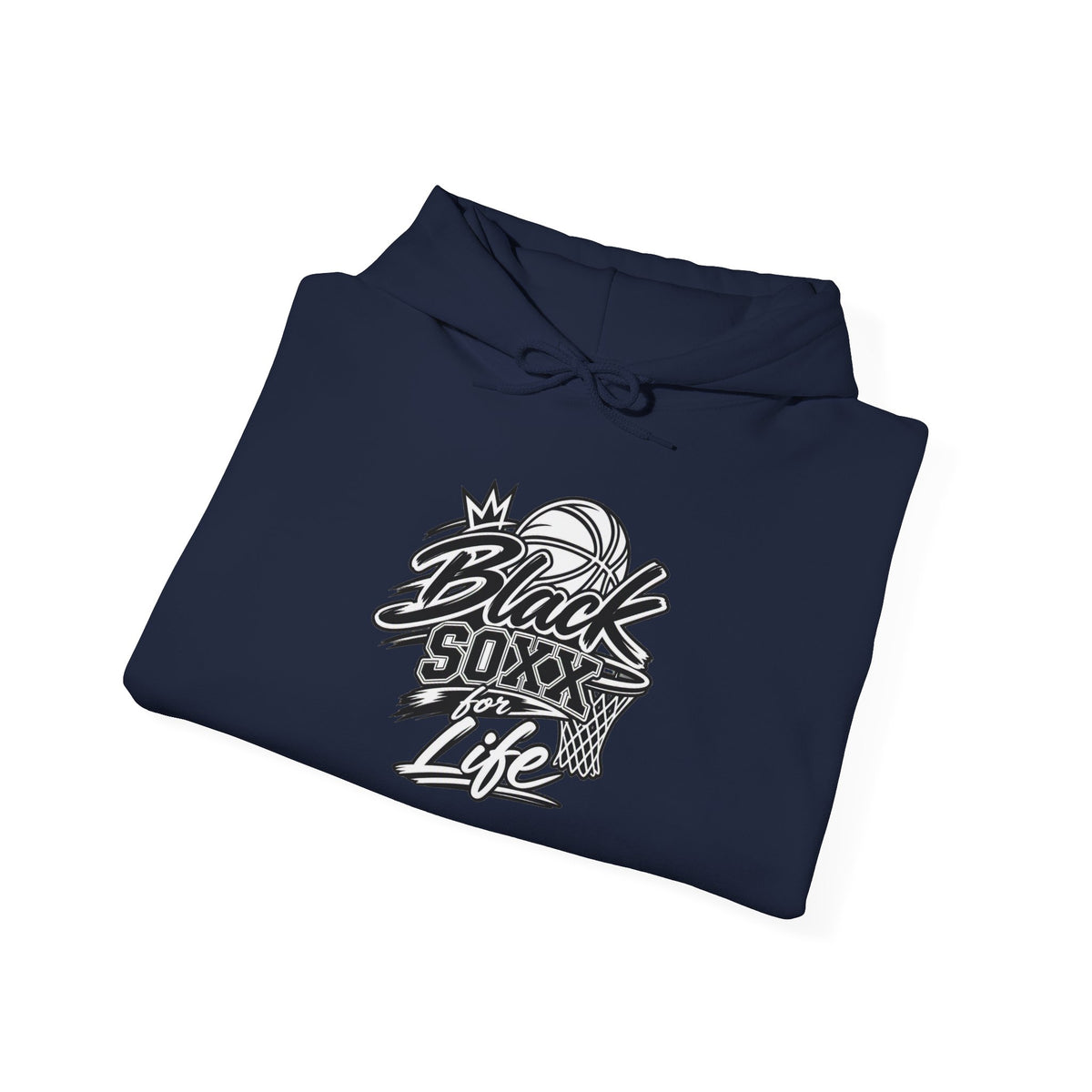 Black Soxx For Life Hoodie — Retro Baseball Graphic Pullover