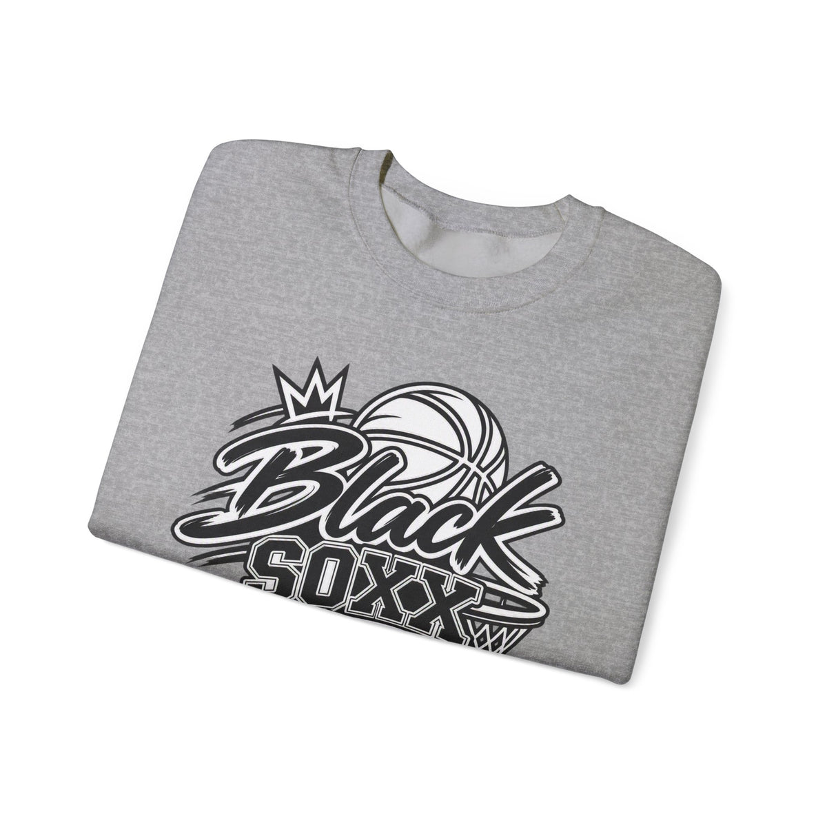 Black Soxx for Life Sweatshirt — Retro Basketball Crewneck