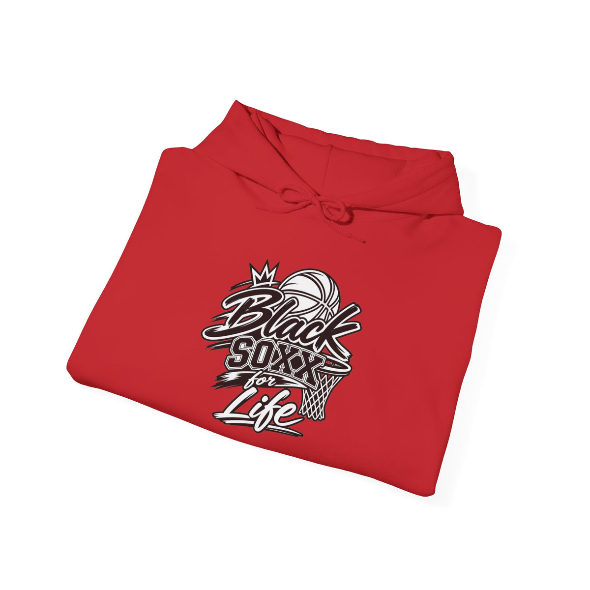Black Soxx For Life Hoodie — Retro Baseball Graphic Pullover