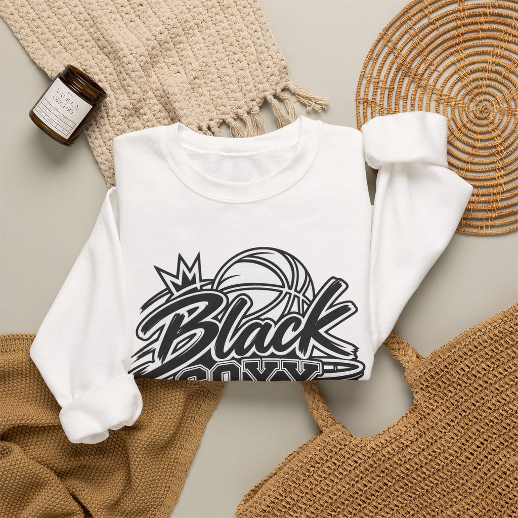 Black Soxx for Life Sweatshirt — Retro Basketball Crewneck