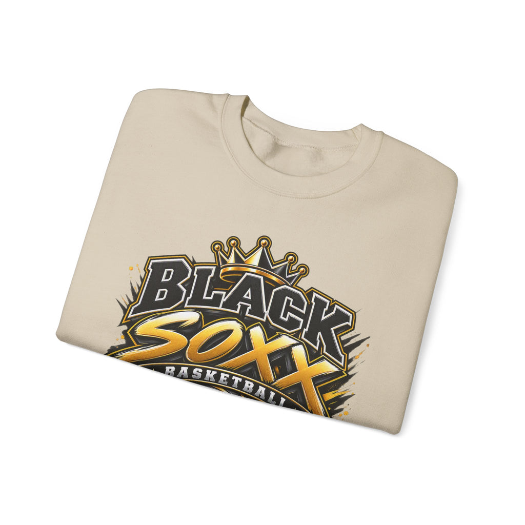 Basketball Crewneck - "Black Soxx" Team Logo Sweatshirt