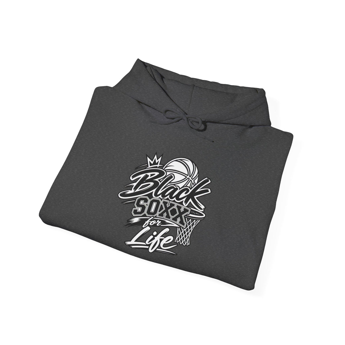 Black Soxx For Life Hoodie — Retro Baseball Graphic Pullover
