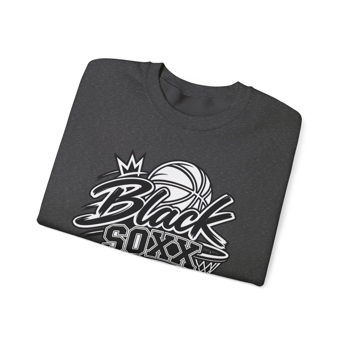 Black Soxx for Life Sweatshirt — Retro Basketball Crewneck