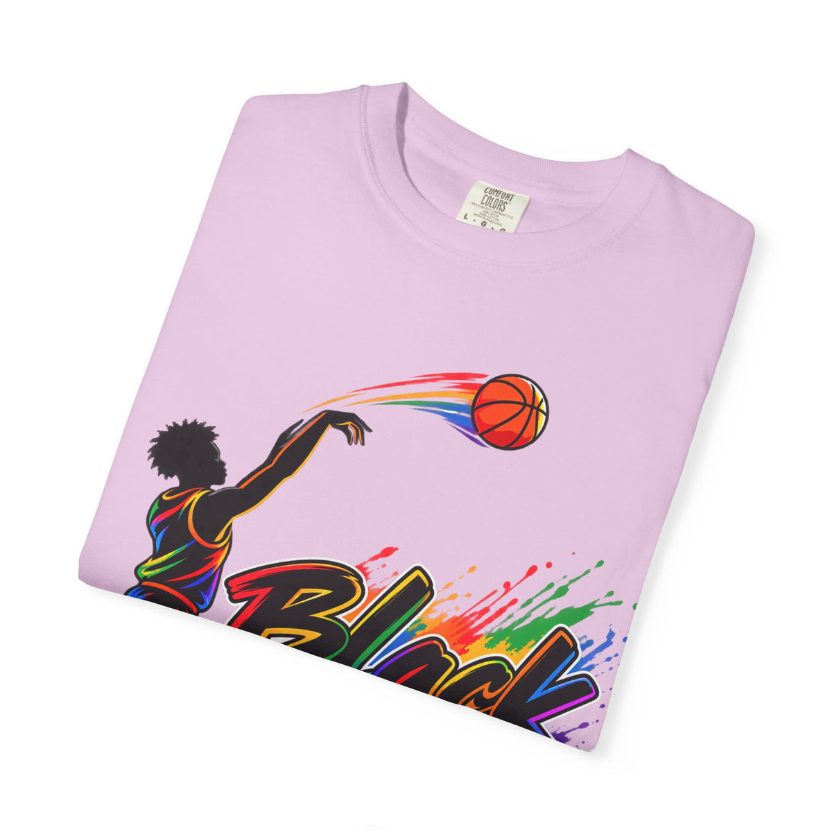 Black Soxx Basketball T-Shirt — Colorful Slam Dunk Graphic Tee