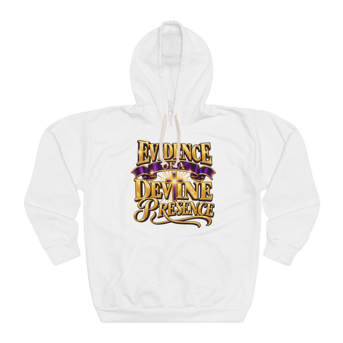 Christian Hoodie – "God Did!!" Gold Crown Pullover (Evidence of Divine Presence)