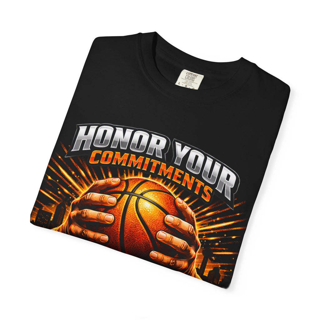 Honor Your Commitments Basketball T-Shirt — Black Sox X Team Tee