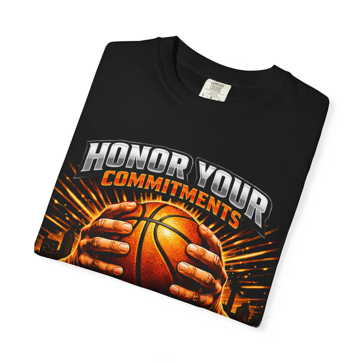 Honor Your Commitments Basketball T-Shirt — Black Sox X Team Tee