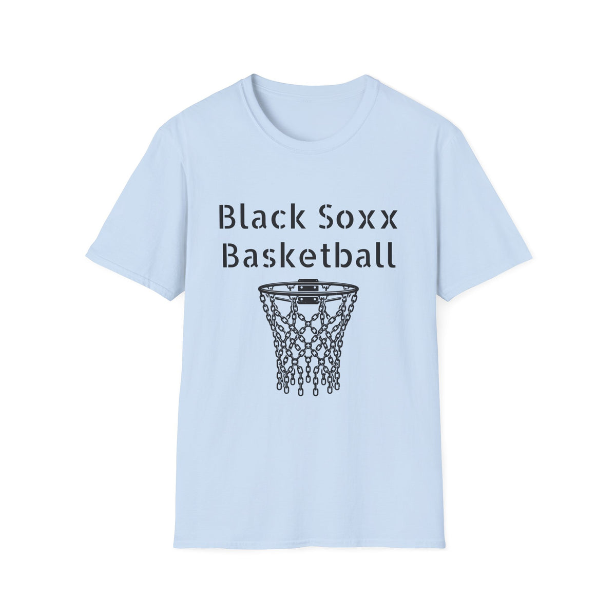 Black Soxx Basketball T‑Shirt — Graphic Hoop & Team Growth Tee