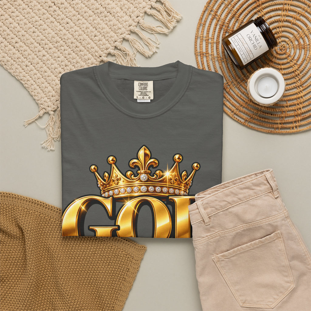 God Did!! Graphic T-Shirt — Gold Crown Christian Faith Tee