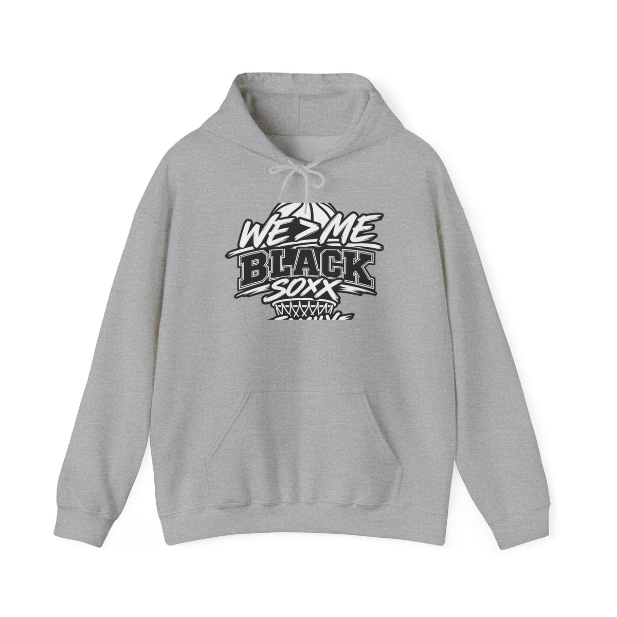 We Z Me Black Soxx Hoodie — Street Baseball Graphic Pullover