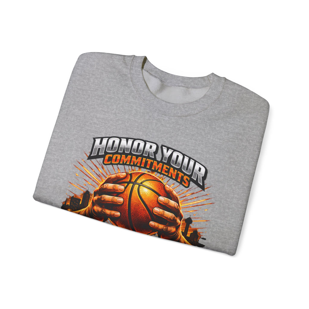Black Soxy Basketball Sweatshirt – "Honor Your Commitments" Team Crewneck