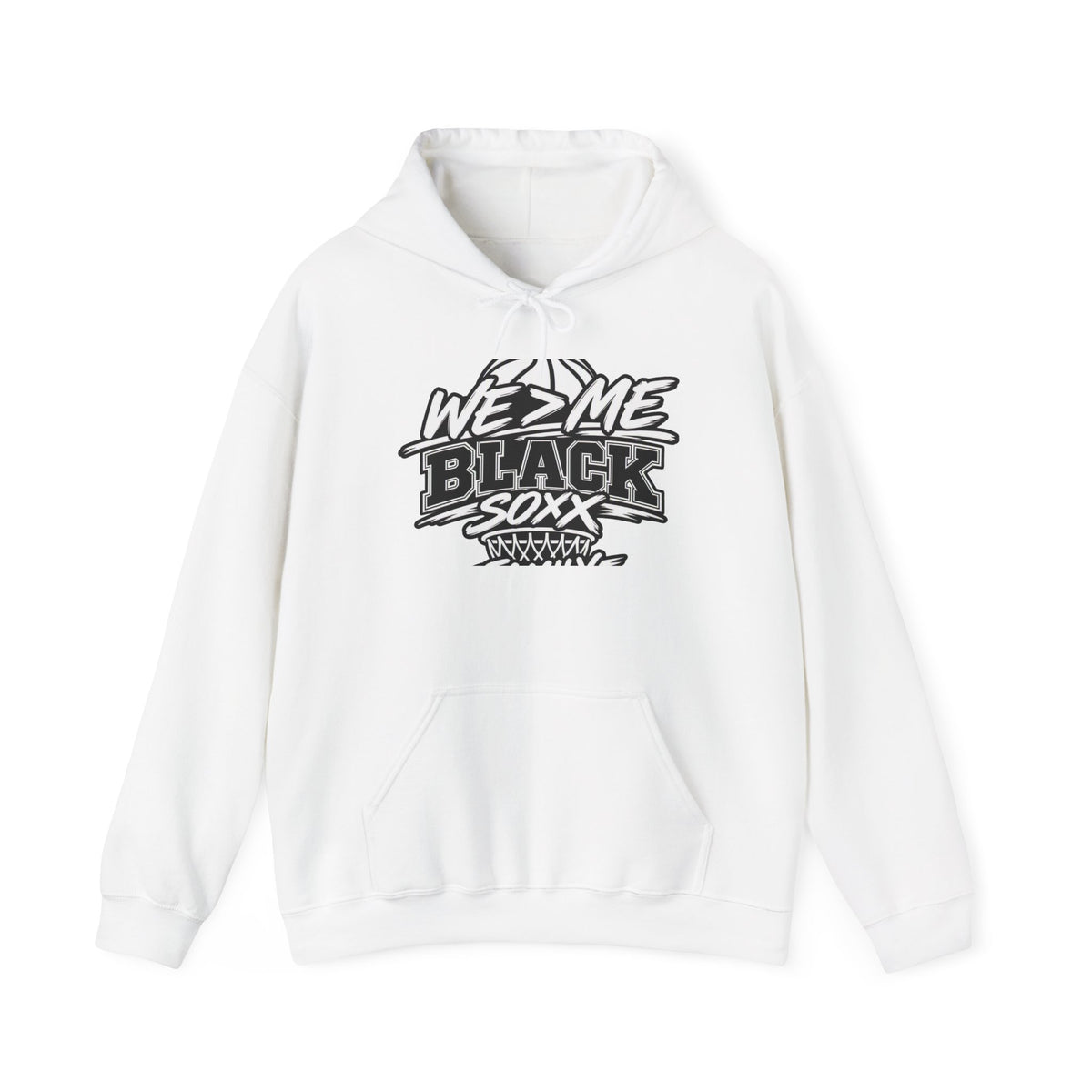 We Z Me Black Soxx Hoodie — Street Baseball Graphic Pullover