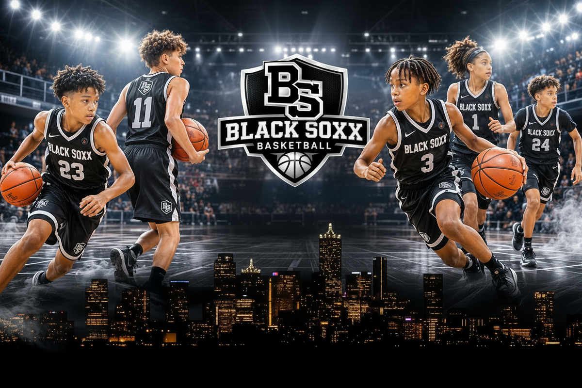 Black Soxx Basketball Brighter with Dallas Skyline